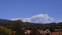 Timelapse From Santa Fe Shows Wildfire Smoke Cloud Billowing