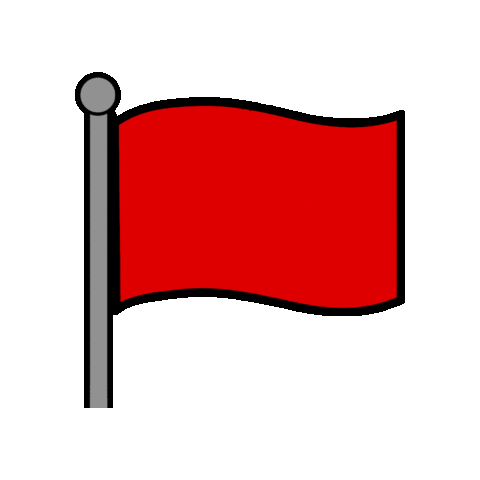Red Flag Sticker by Sampsoid