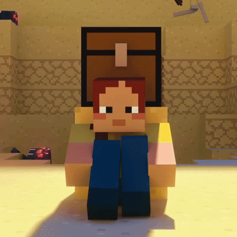 Scared Hide GIF by Minecraft