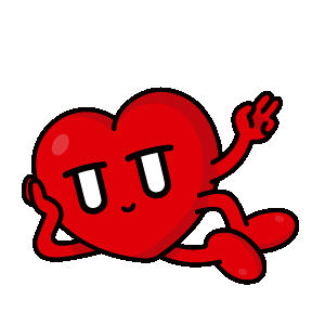 Heart Hello Sticker by Kurt Wu