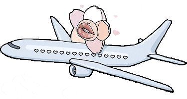Bon Voyage Heart Sticker