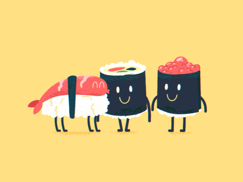animated sushi