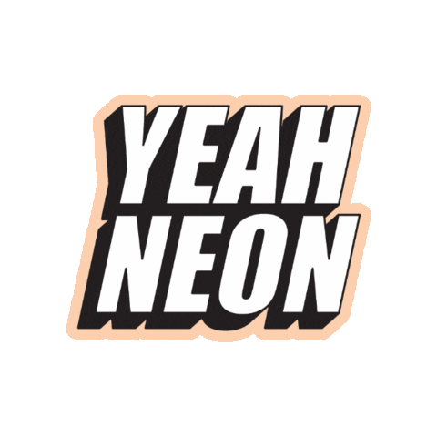 YEAH NEON Sticker