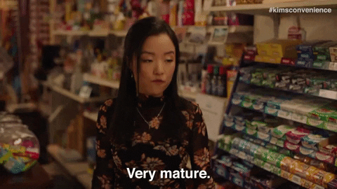 Sarcastic Andrea Bang GIF by Kim's Convenience by kimsconvenience