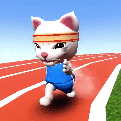 Cat Running GIF