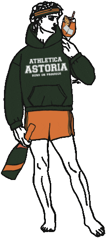 David Running Sticker by TEAM THE VINYLINO