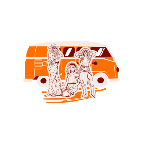 Vixens of Fall Sticker