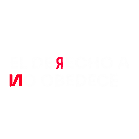 El Derecho a No Obedecer Sticker