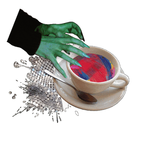 Tired Coffee Time Sticker