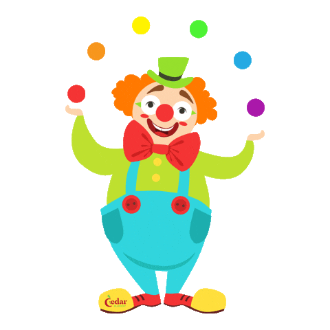 Costume Clown Sticker by Cedar Market