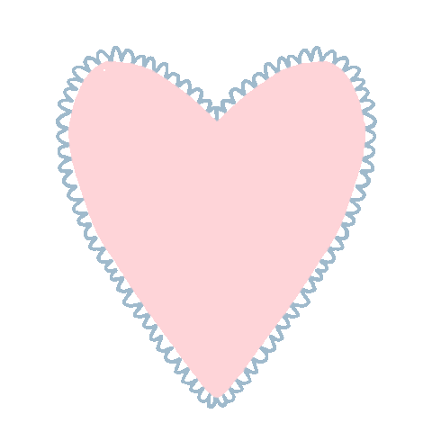 Cute Heart Sticker by Prosa de Cora