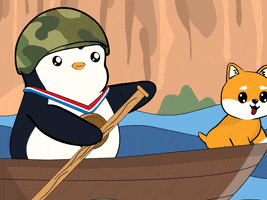 Christopher Columbus Dog GIF by Pudgy Penguins