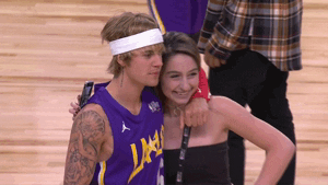 Excited Justin Bieber GIF by NBA