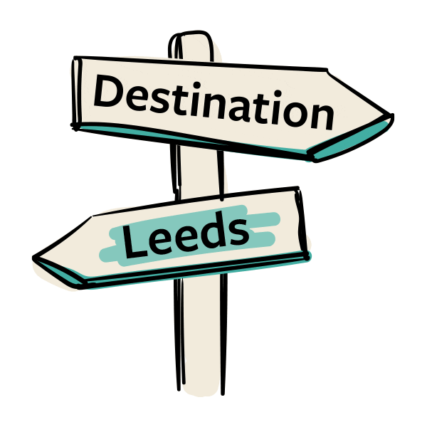 Travel Leeds Uni Sticker by University of Leeds