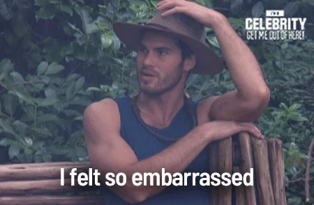 justin embarrassment GIF by I'm A Celebrity... Get Me Out Of Here! Australia