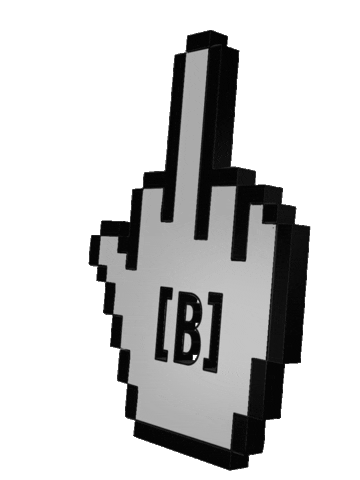 Drum And Bass Middle Finger Sticker by The Blast