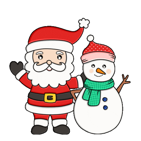 Merry Christmas Snow Sticker