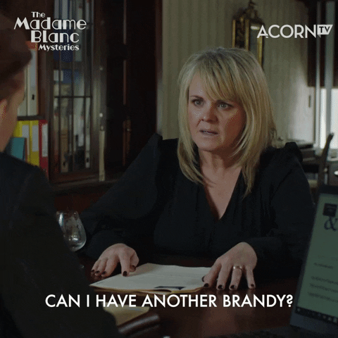 Drink Reaction GIF by Acorn TV