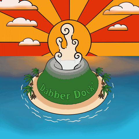 Island Volcano GIF by Dabber Dock ®