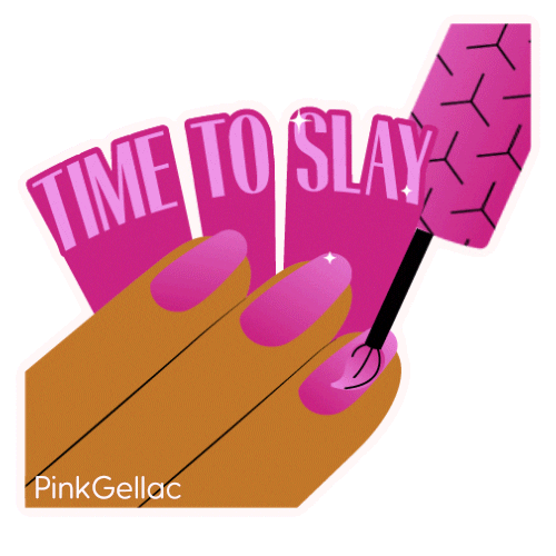Pink Gellac Sticker