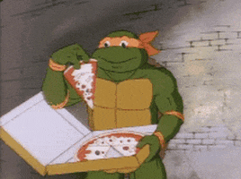 pizza mikey tmnt GIF
