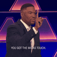Michael Strahan Gold GIF by ABC Network
