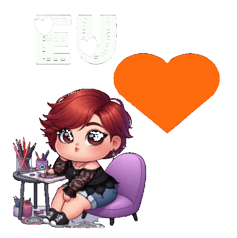 Eu Amo Colorir Sticker by Atelier das Arteiras