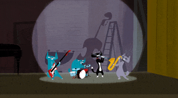 Cats Band GIF by Kitty Is Not A Cat