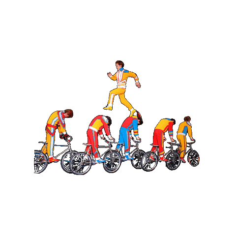Bicycle Running Sticker by Ringling Bros. and Barnum & Bailey