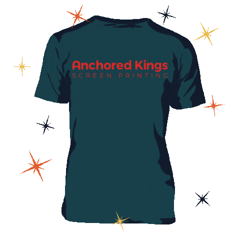 Anchored Kings Screen Printing Sticker