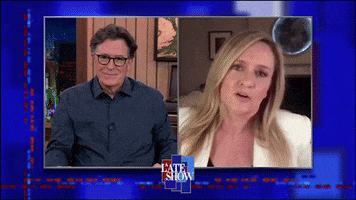 Stephen Colbert Sam Bee GIF by The Late Show With Stephen Colbert