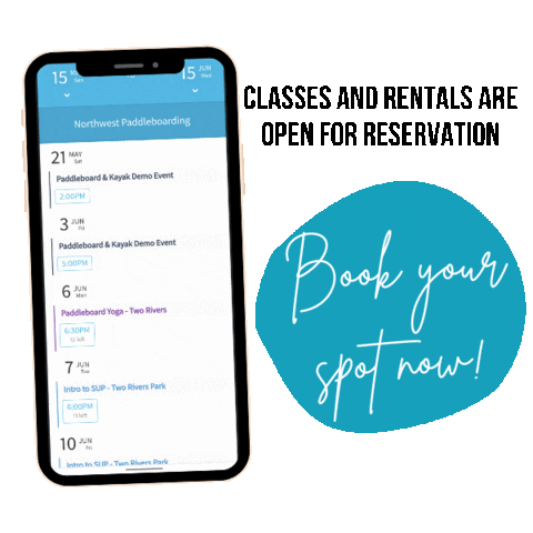 Paddle Nwp Sticker by northwestpaddleboarding