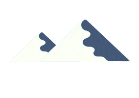Camping Snowy Mountain Sticker