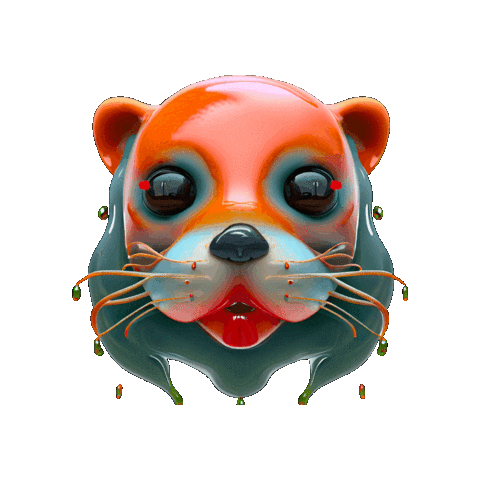 Otter Sticker by Anne Horel