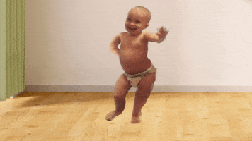 zitatrukse motion graphic funny video baby dance GIF