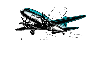 Plane Flying Sticker by Kachel FM