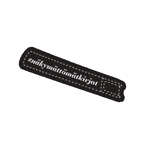 Nakymattomatkirjat Sticker by Kumma-kustannus