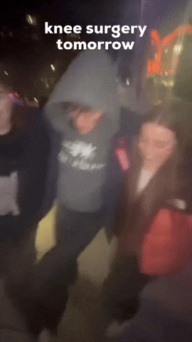 Knee Surgery Dance GIF