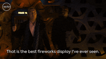 bradley walsh fireworks GIF by Doctor Who