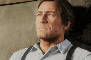 Contemplating Red Dead Redemption GIF
