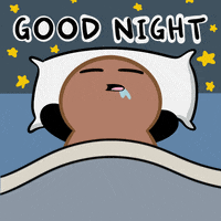 Tired Good Night GIF by Tubby Nugget