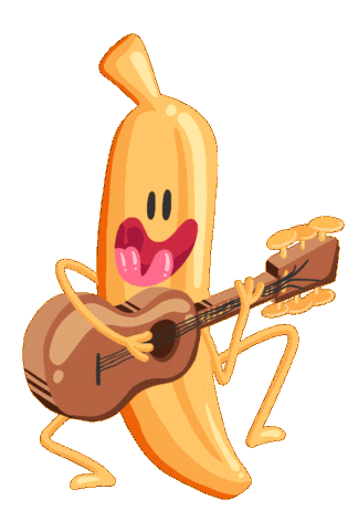 Happy Guitar Sticker by Brunograffer