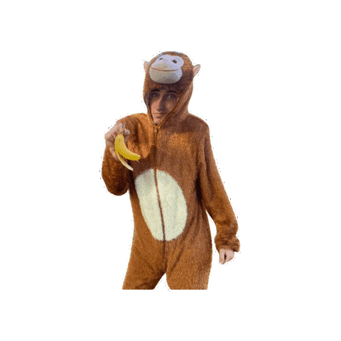 Monkey Banana Sticker by Jubla Schaffhausen