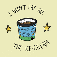 guilty ben and jerrys GIF by Melissa Hooper