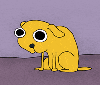 sad puppy animated gif