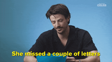 Grant Gustin Letters GIF by BuzzFeed