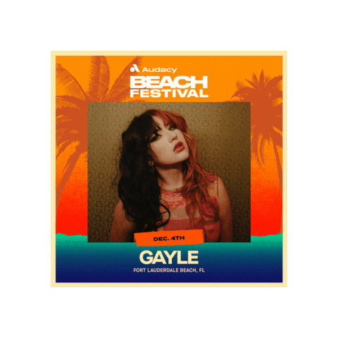 Beach Festival Gayle Sticker by Audacy