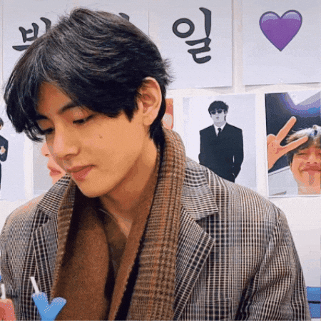 Kim Taehyung Smile GIF