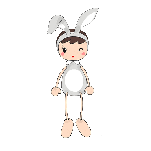 Bunny Easter Sticker by PASSIAMAN