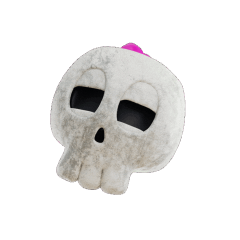 Halloween Skull Sticker by Mora Vieytes